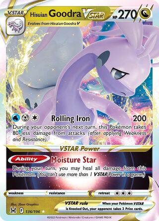 Hisuian Goodra VSTAR 136/217 from Lost Origin
