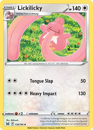 Lickilicky 139/217 from Lost Origin