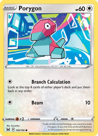Porygon 140/217 from Lost Origin