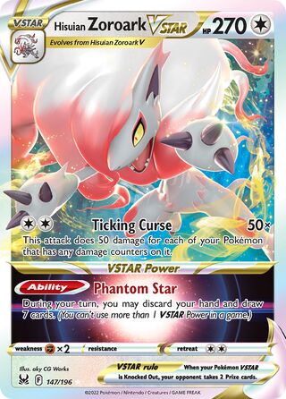 Hisuian Zoroark VSTAR 147/217 from Lost Origin