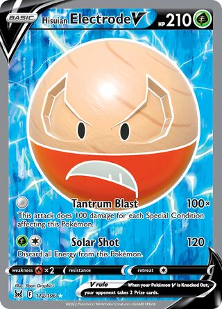 Hisuian Electrode V 172/217 from Lost Origin
