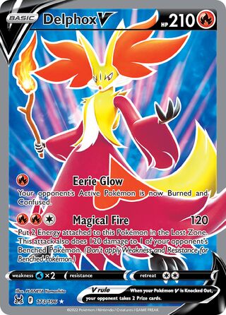 Delphox V 173/217 from Lost Origin
