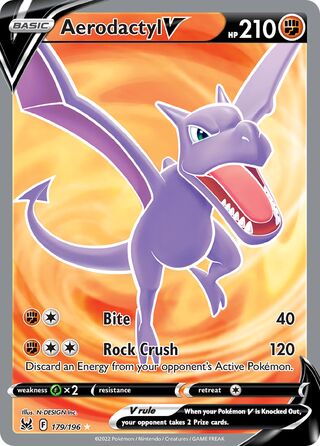 Aerodactyl V 179/217 from Lost Origin