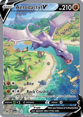 Aerodactyl V 180/217 from Lost Origin