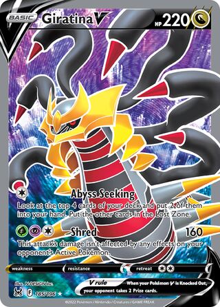 Giratina V 185/217 from Lost Origin