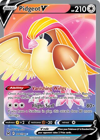 Pidgeot V 188/217 from Lost Origin