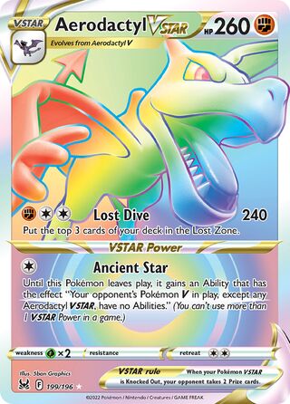 Aerodactyl VSTAR 199/217 from Lost Origin