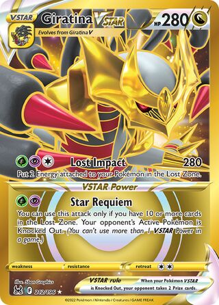 Giratina VSTAR 212/217 from Lost Origin