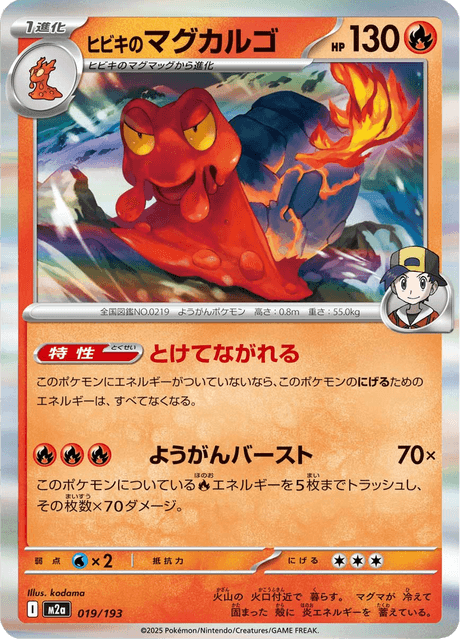 Ethan's Magcargo 19/250 from Mega Dream ex