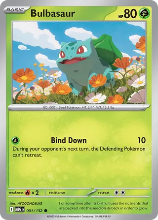 Bulbasaur 1/188 from Mega Evolution