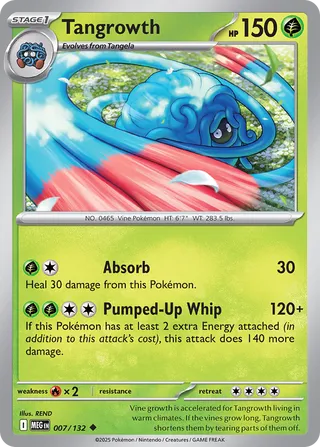 Tangrowth 7/188 from Mega Evolution