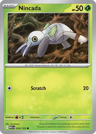 Nincada 16/188 from Mega Evolution