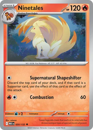 Ninetales 20/188 from Mega Evolution
