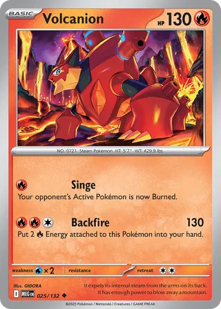Volcanion 25/188 from Mega Evolution