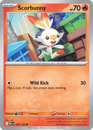 Scorbunny 26/188 from Mega Evolution