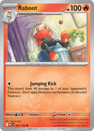 Raboot 27/188 from Mega Evolution