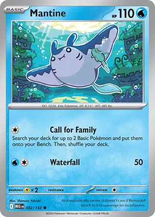 Mantine 32/188 from Mega Evolution