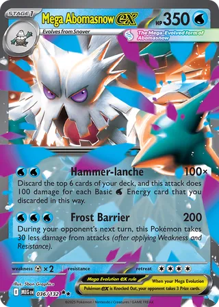 Mega Abomasnow ex 36/188 from Mega Evolution