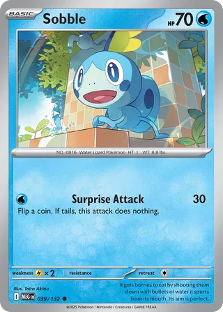 Sobble 39/188 from Mega Evolution