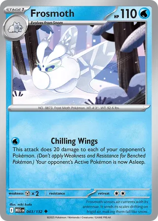 Frosmoth 43/188 from Mega Evolution