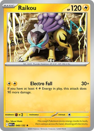Raikou 48/188 from Mega Evolution