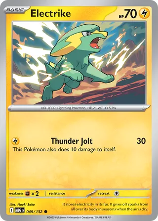 Electrike 49/188 from Mega Evolution