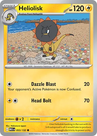 Heliolisk 53/188 from Mega Evolution