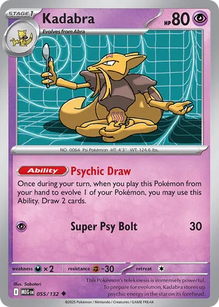 Kadabra 55/188 from Mega Evolution