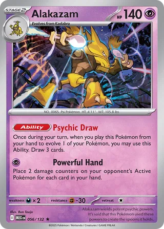 Alakazam 56/188 from Mega Evolution