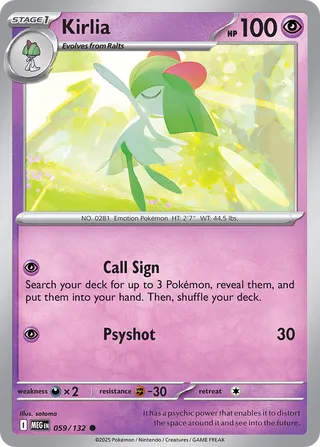 Kirlia 59/188 from Mega Evolution