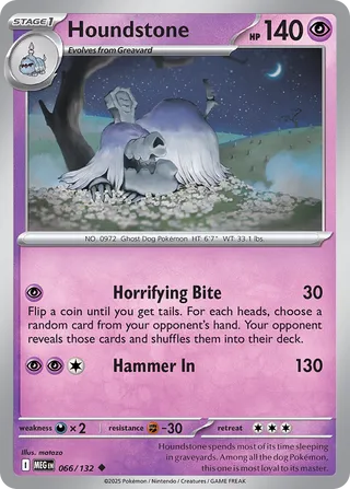 Houndstone 66/188 from Mega Evolution
