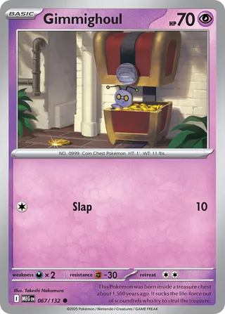 Gimmighoul 67/188 from Mega Evolution