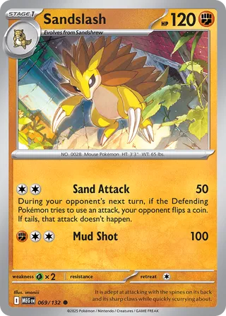 Sandslash 69/188 from Mega Evolution