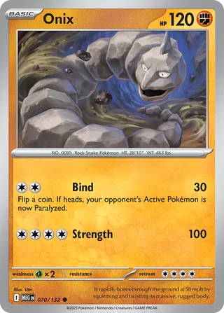Onix 70/188 from Mega Evolution