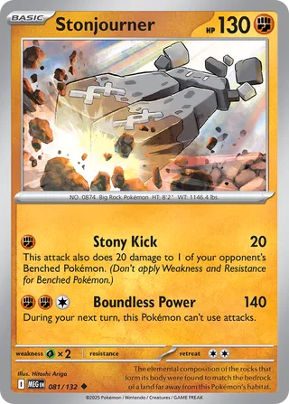 Stonjourner 81/188 from Mega Evolution