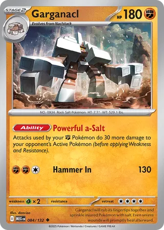 Garganacl 84/188 from Mega Evolution