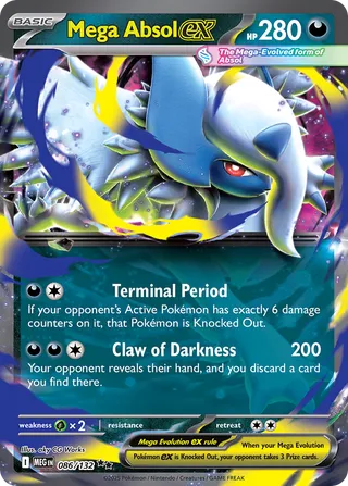 Mega Absol ex 86/188 from Mega Evolution