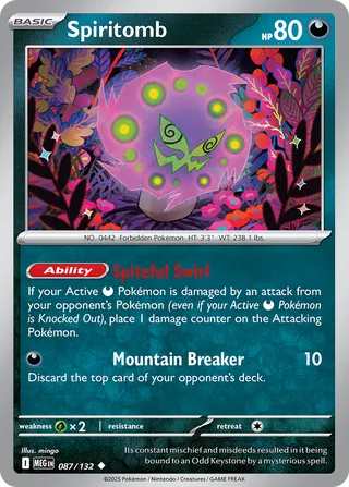 Spiritomb 87/188 from Mega Evolution
