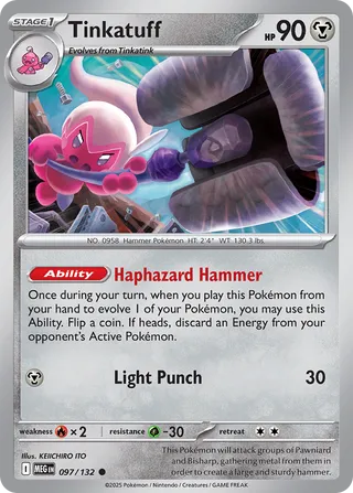 Tinkatuff 97/188 from Mega Evolution