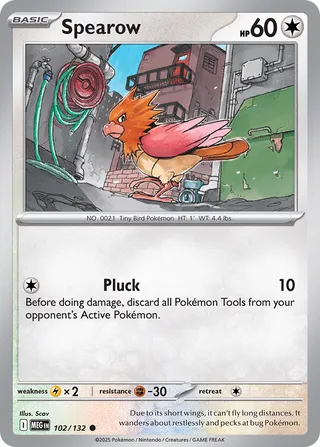 Spearow 102/188 from Mega Evolution