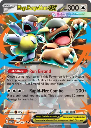 Mega Kangaskhan ex 104/188 from Mega Evolution