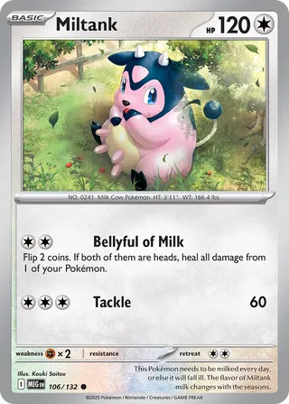 Miltank 106/188 from Mega Evolution