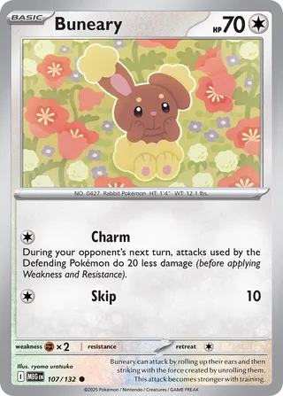 Buneary 107/188 from Mega Evolution
