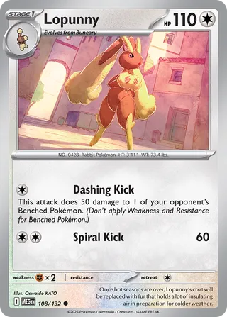 Lopunny 108/188 from Mega Evolution
