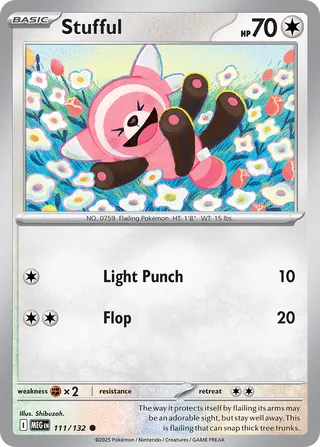 Stufful 111/188 from Mega Evolution