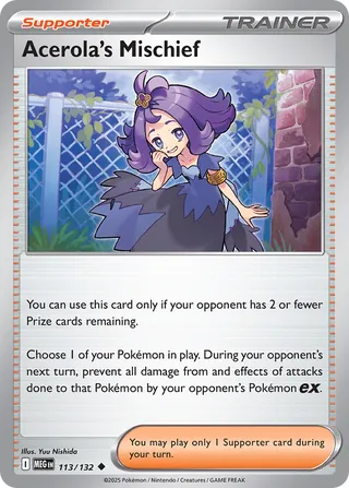 Acerola's Mischief 113/188 from Mega Evolution