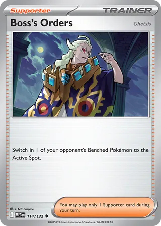Boss's Orders 114/188 from Mega Evolution