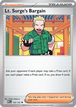 Lt. Surge's Bargain 120/188 from Mega Evolution