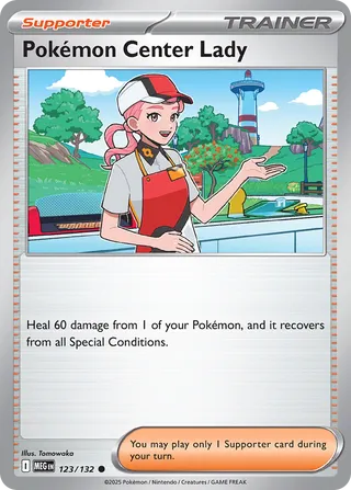 Pokémon Center Lady 123/188 from Mega Evolution