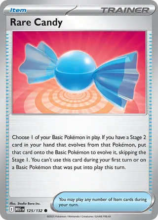 Rare Candy 125/188 from Mega Evolution